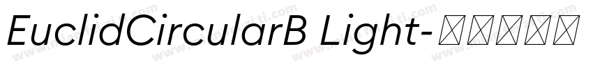 EuclidCircularB Light字体转换